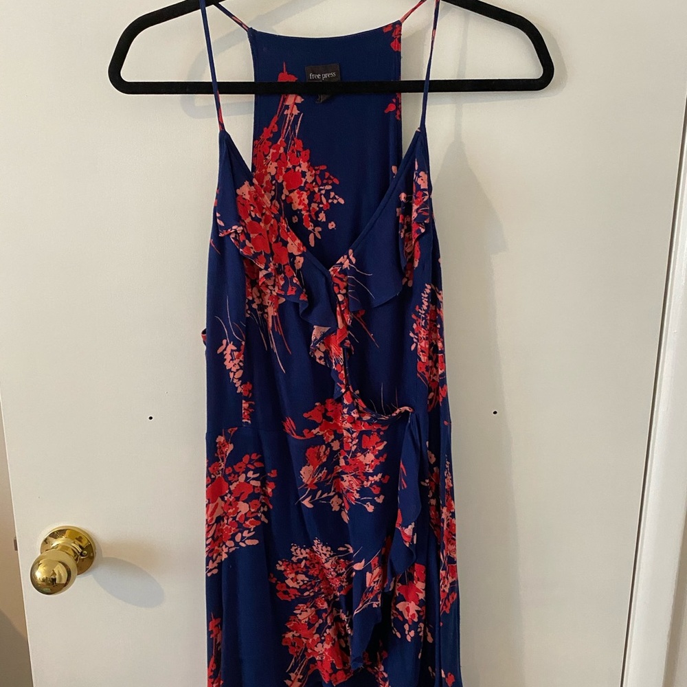 Navy Floral Dress